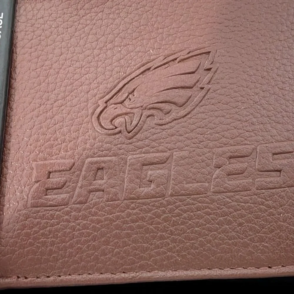 NWT Men's Brown Leather NFL Eagles Wallet